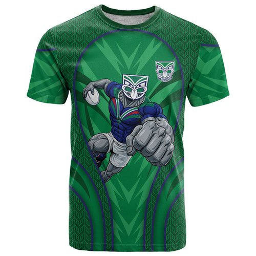 New Zealand Warriors Rugby Mascot T Shirt Australian Rugby Culture - Tribal Inspired Warrior