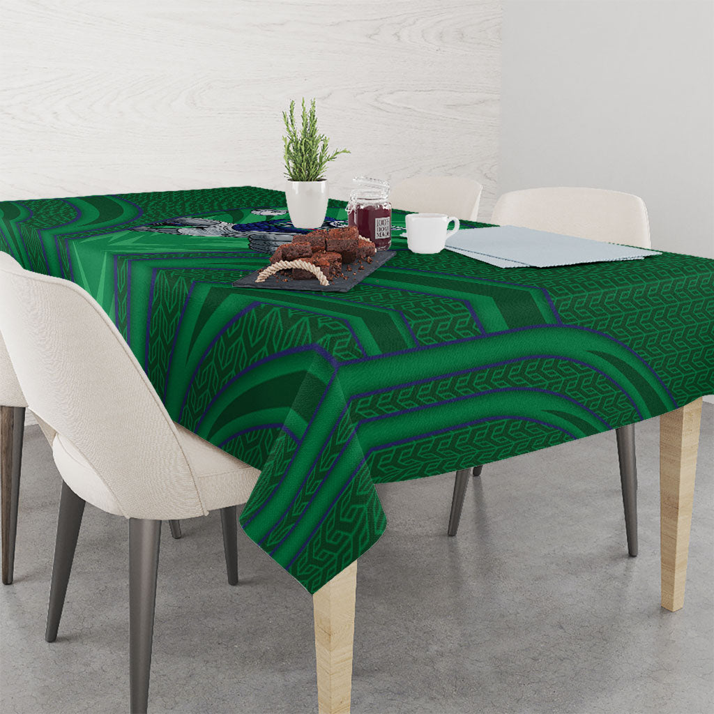 New Zealand Warriors Rugby Mascot Tablecloth Australian Rugby Culture - Tribal Inspired Warrior