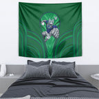 New Zealand Warriors Rugby Mascot Tapestry Australian Rugby Culture - Tribal Inspired Warrior