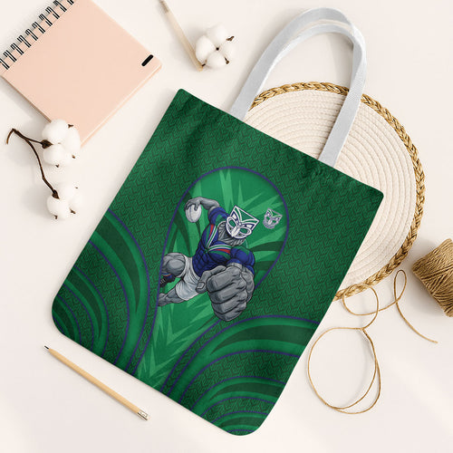 New Zealand Warriors Rugby Mascot Tote Bag Australian Rugby Culture - Tribal Inspired Warrior