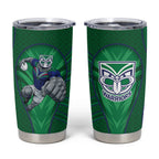 New Zealand Warriors Rugby Mascot Tumbler Cup Australian Rugby Culture - Tribal Inspired Warrior
