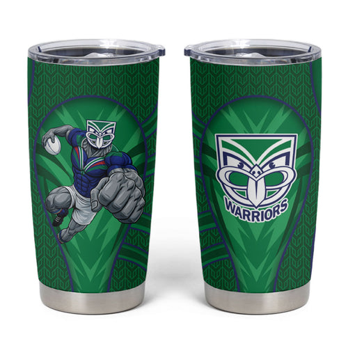New Zealand Warriors Rugby Mascot Tumbler Cup Australian Rugby Culture - Tribal Inspired Warrior