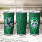 New Zealand Warriors Rugby Mascot Tumbler Cup Australian Rugby Culture - Tribal Inspired Warrior