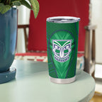 New Zealand Warriors Rugby Mascot Tumbler Cup Australian Rugby Culture - Tribal Inspired Warrior