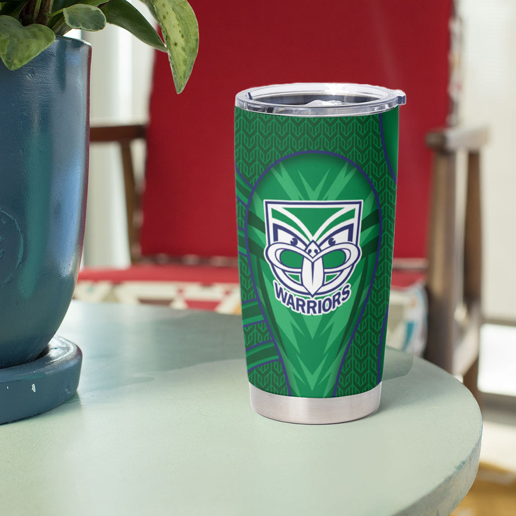 New Zealand Warriors Rugby Mascot Tumbler Cup Australian Rugby Culture - Tribal Inspired Warrior