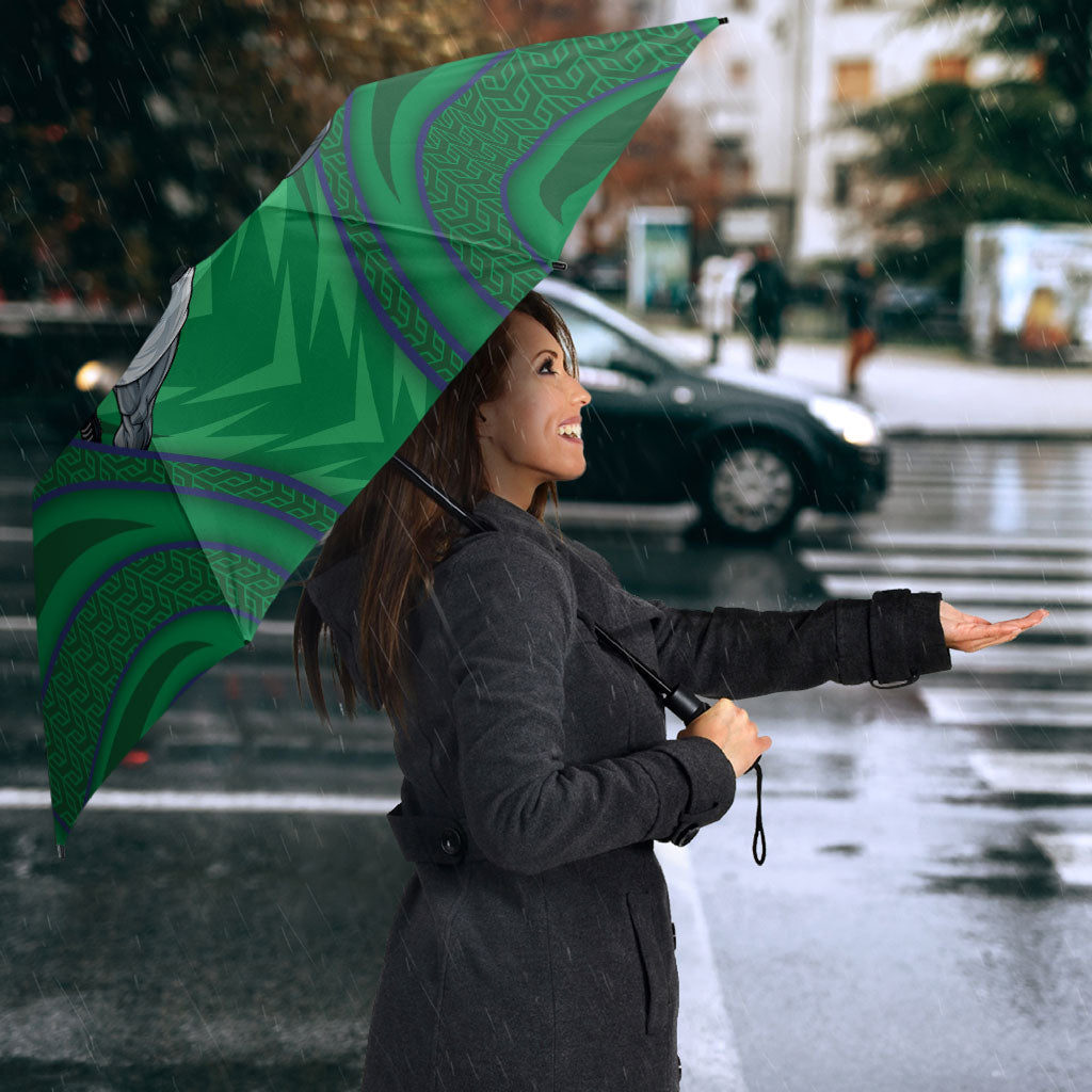 New Zealand Warriors Rugby Mascot Umbrella Australian Rugby Culture - Tribal Inspired Warrior