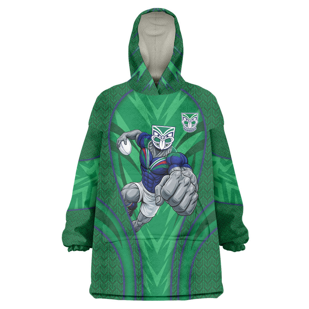 New Zealand Warriors Rugby Mascot Wearable Blanket Hoodie Australian Rugby Culture - Tribal Inspired Warrior