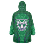 New Zealand Warriors Rugby Mascot Wearable Blanket Hoodie Australian Rugby Culture - Tribal Inspired Warrior