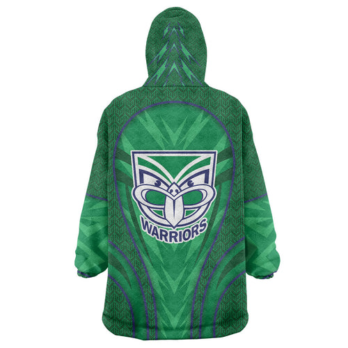 New Zealand Warriors Rugby Mascot Wearable Blanket Hoodie Australian Rugby Culture - Tribal Inspired Warrior
