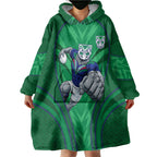 New Zealand Warriors Rugby Mascot Wearable Blanket Hoodie Australian Rugby Culture - Tribal Inspired Warrior