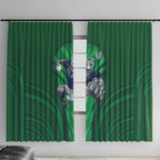 New Zealand Warriors Rugby Mascot Window Curtain Australian Rugby Culture - Tribal Inspired Warrior