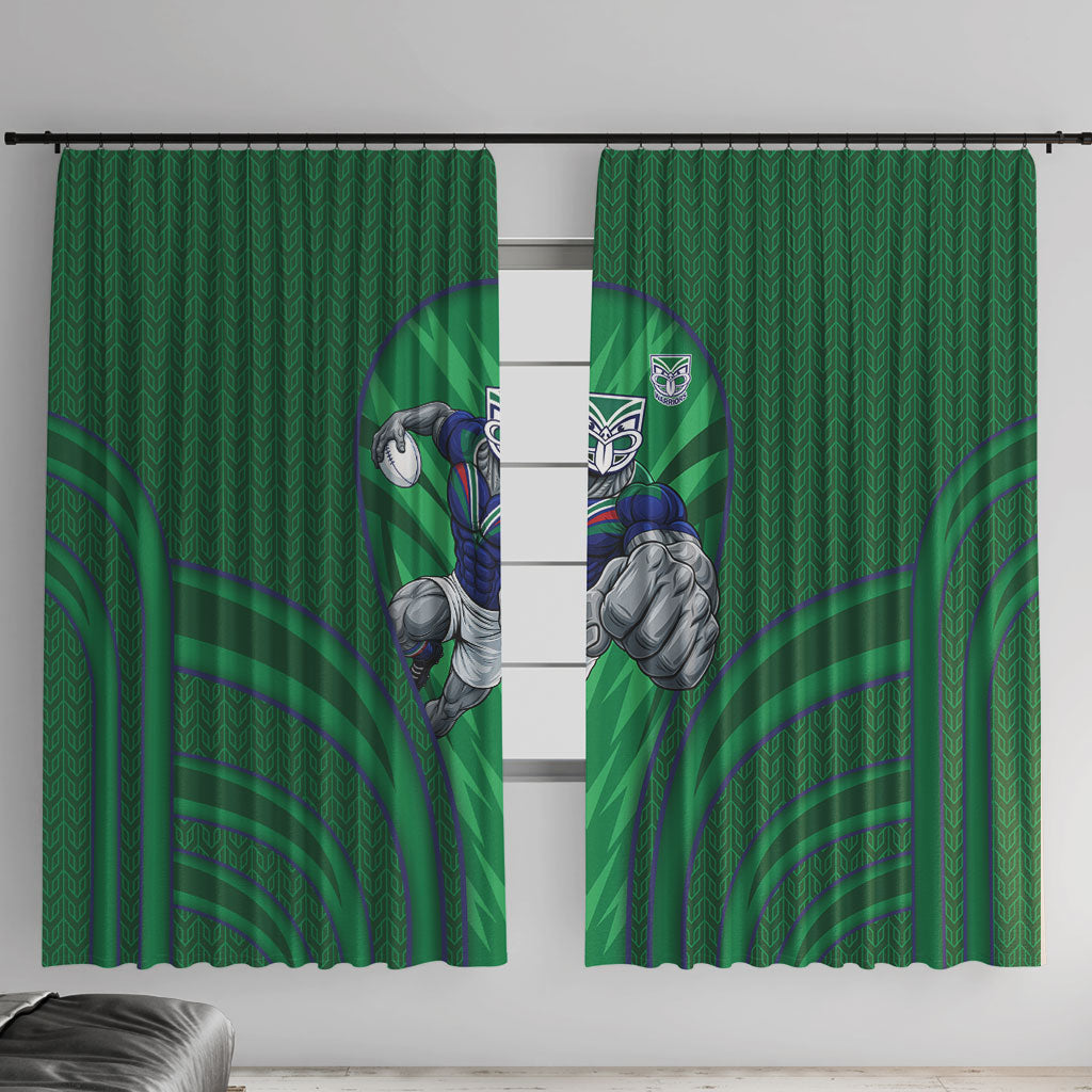 New Zealand Warriors Rugby Mascot Window Curtain Australian Rugby Culture - Tribal Inspired Warrior