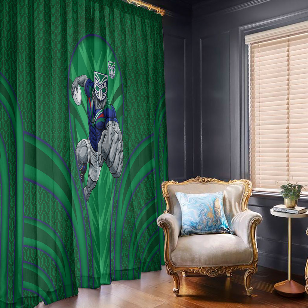 New Zealand Warriors Rugby Mascot Window Curtain Australian Rugby Culture - Tribal Inspired Warrior