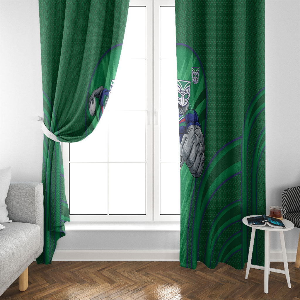 New Zealand Warriors Rugby Mascot Window Curtain Australian Rugby Culture - Tribal Inspired Warrior