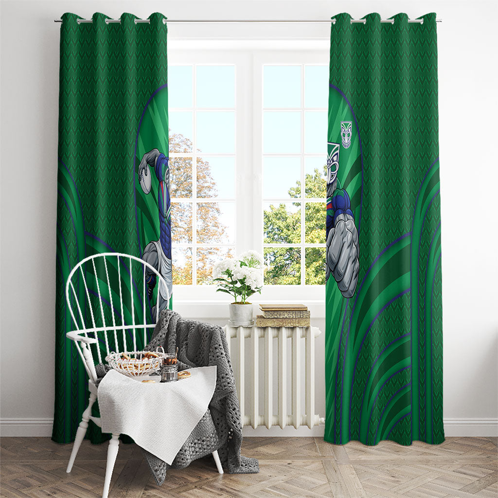 New Zealand Warriors Rugby Mascot Window Curtain Australian Rugby Culture - Tribal Inspired Warrior