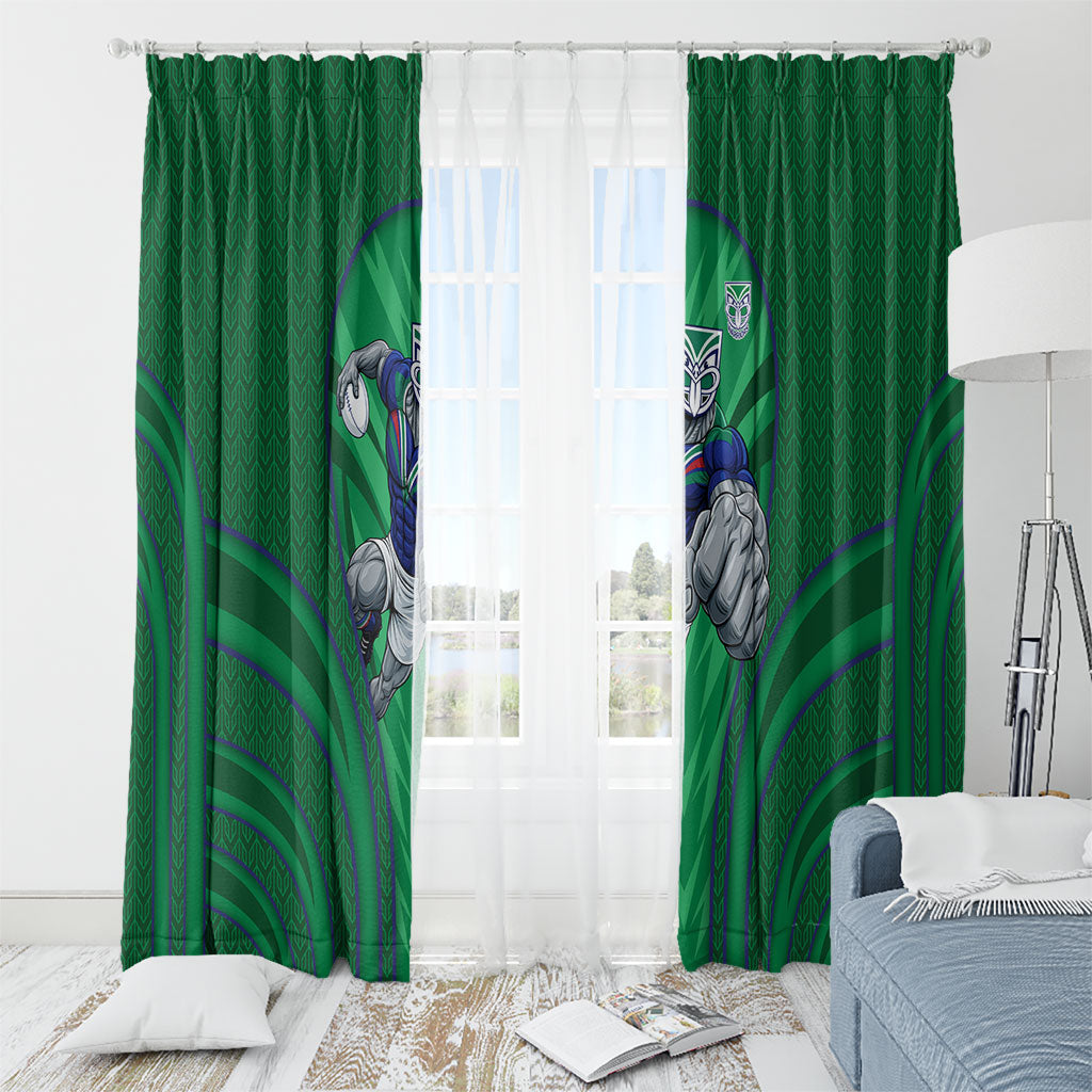New Zealand Warriors Rugby Mascot Window Curtain Australian Rugby Culture - Tribal Inspired Warrior