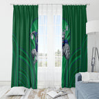 New Zealand Warriors Rugby Mascot Window Curtain Australian Rugby Culture - Tribal Inspired Warrior