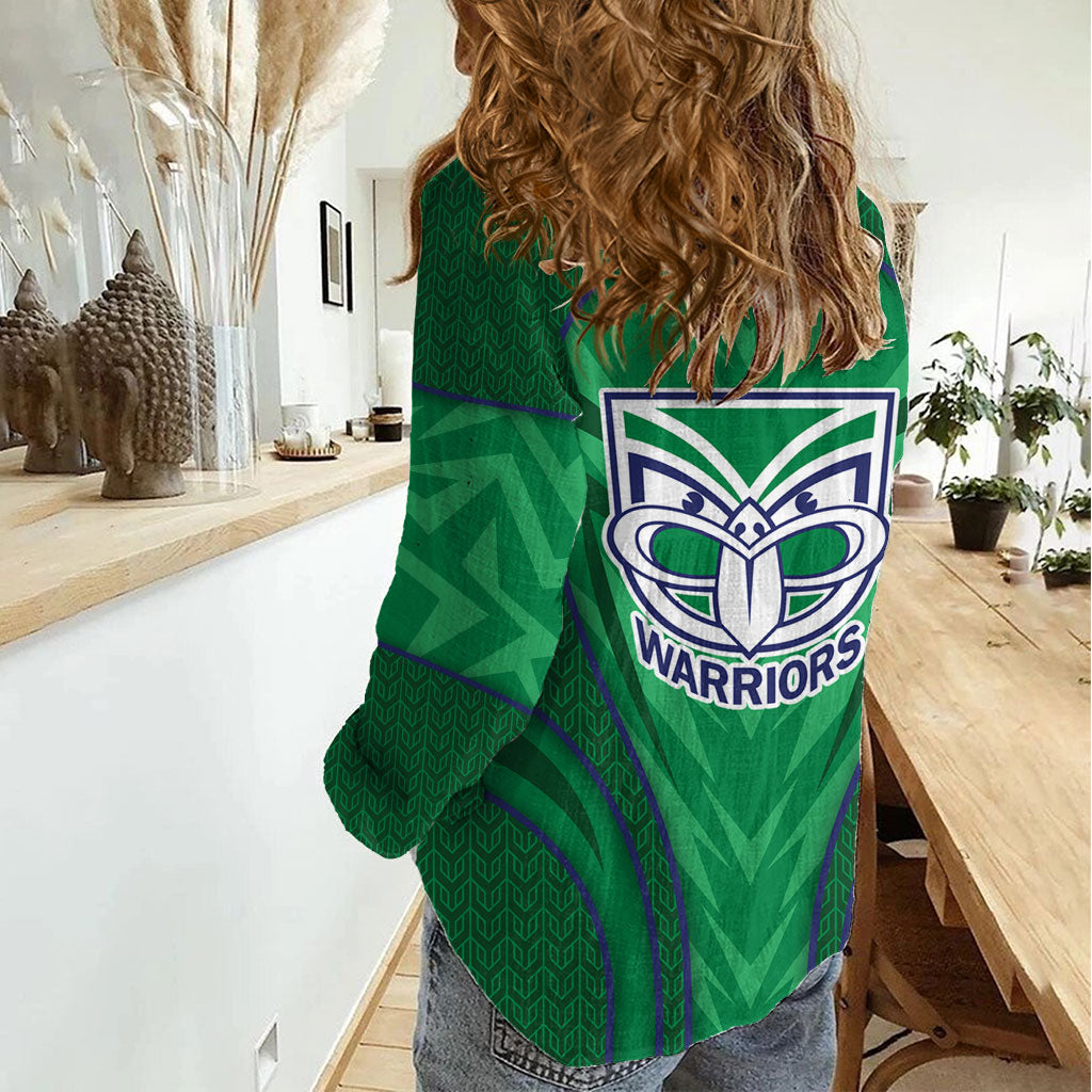 New Zealand Warriors Rugby Mascot Women Casual Shirt Australian Rugby Culture - Tribal Inspired Warrior