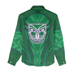 New Zealand Warriors Rugby Mascot Women Casual Shirt Australian Rugby Culture - Tribal Inspired Warrior