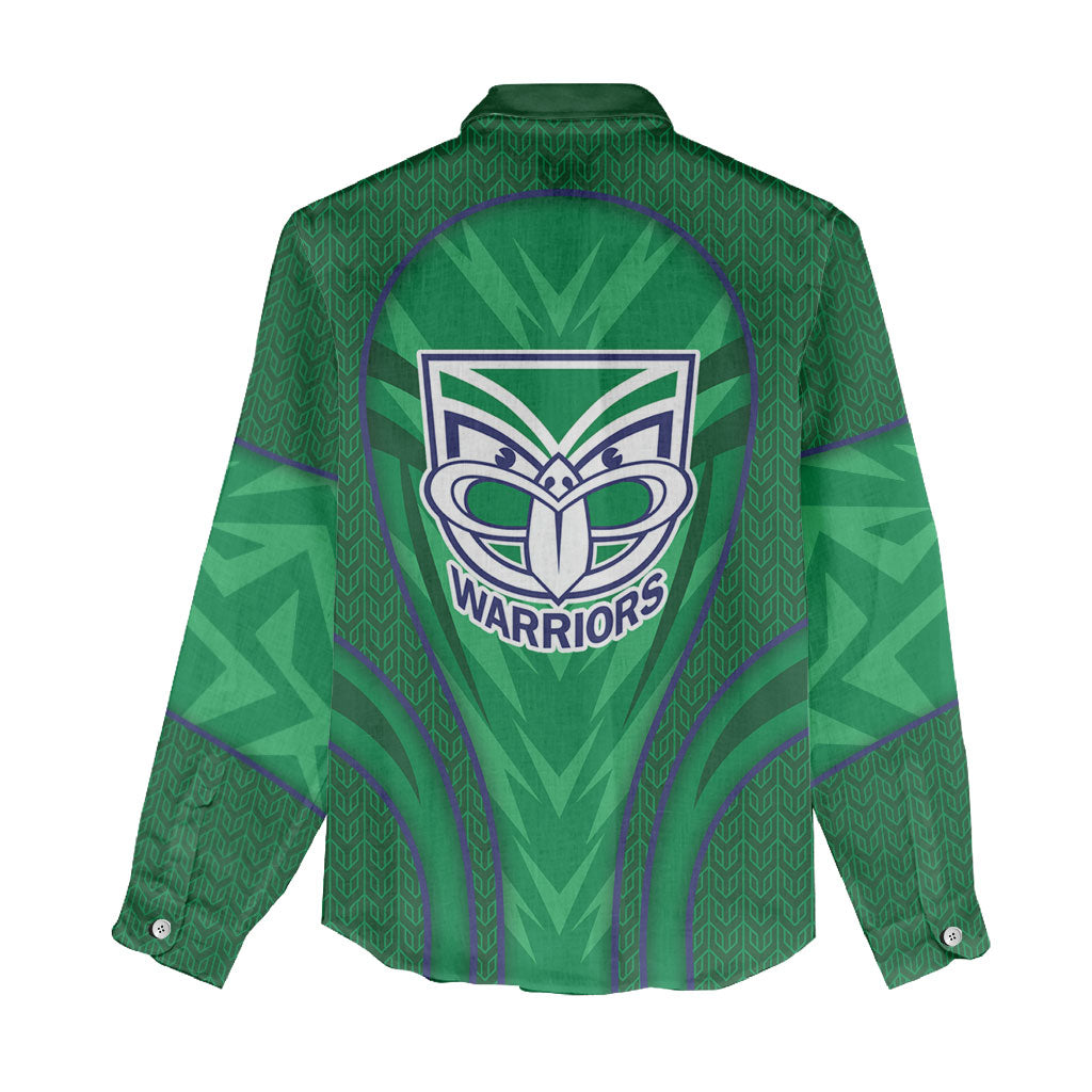 New Zealand Warriors Rugby Mascot Women Casual Shirt Australian Rugby Culture - Tribal Inspired Warrior