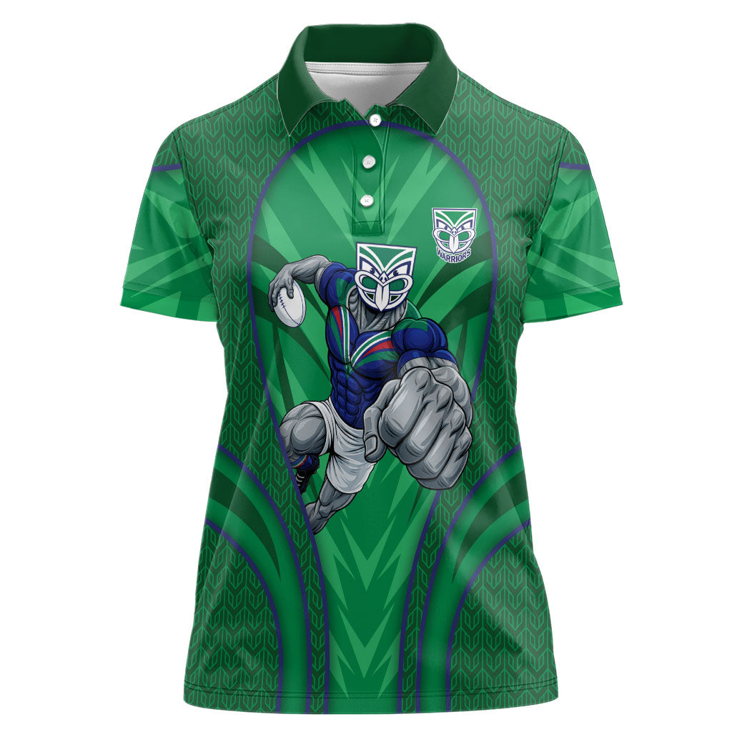 New Zealand Warriors Rugby Mascot Women Polo Shirt Australian Rugby Culture - Tribal Inspired Warrior