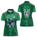 New Zealand Warriors Rugby Mascot Women Polo Shirt Australian Rugby Culture - Tribal Inspired Warrior