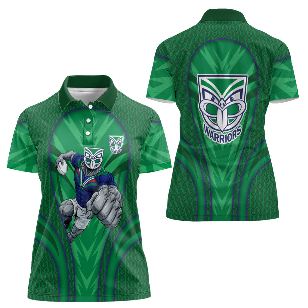 New Zealand Warriors Rugby Mascot Women Polo Shirt Australian Rugby Culture - Tribal Inspired Warrior