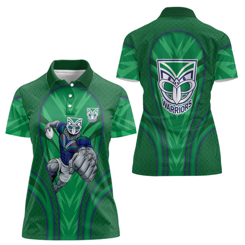 New Zealand Warriors Rugby Mascot Women Polo Shirt Australian Rugby Culture - Tribal Inspired Warrior