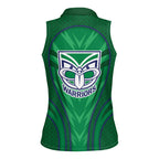 New Zealand Warriors Rugby Mascot Women Sleeveless Polo Shirt Australian Rugby Culture - Tribal Inspired Warrior