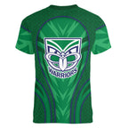 New Zealand Warriors Rugby Mascot Women V-Neck T-Shirt Australian Rugby Culture - Tribal Inspired Warrior