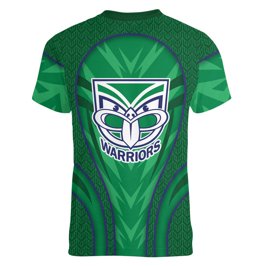New Zealand Warriors Rugby Mascot Women V-Neck T-Shirt Australian Rugby Culture - Tribal Inspired Warrior