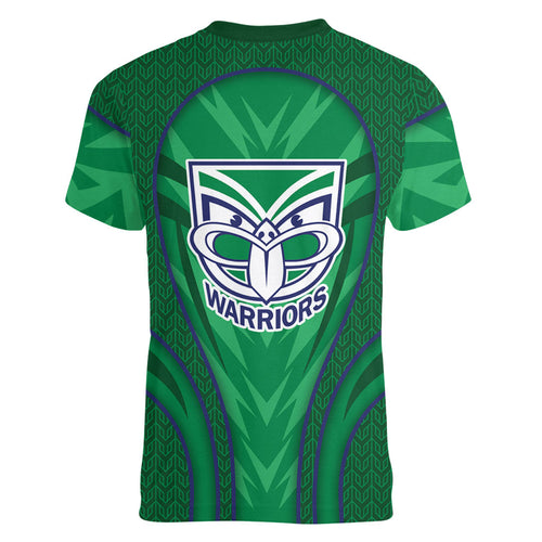 New Zealand Warriors Rugby Mascot Women V-Neck T-Shirt Australian Rugby Culture - Tribal Inspired Warrior