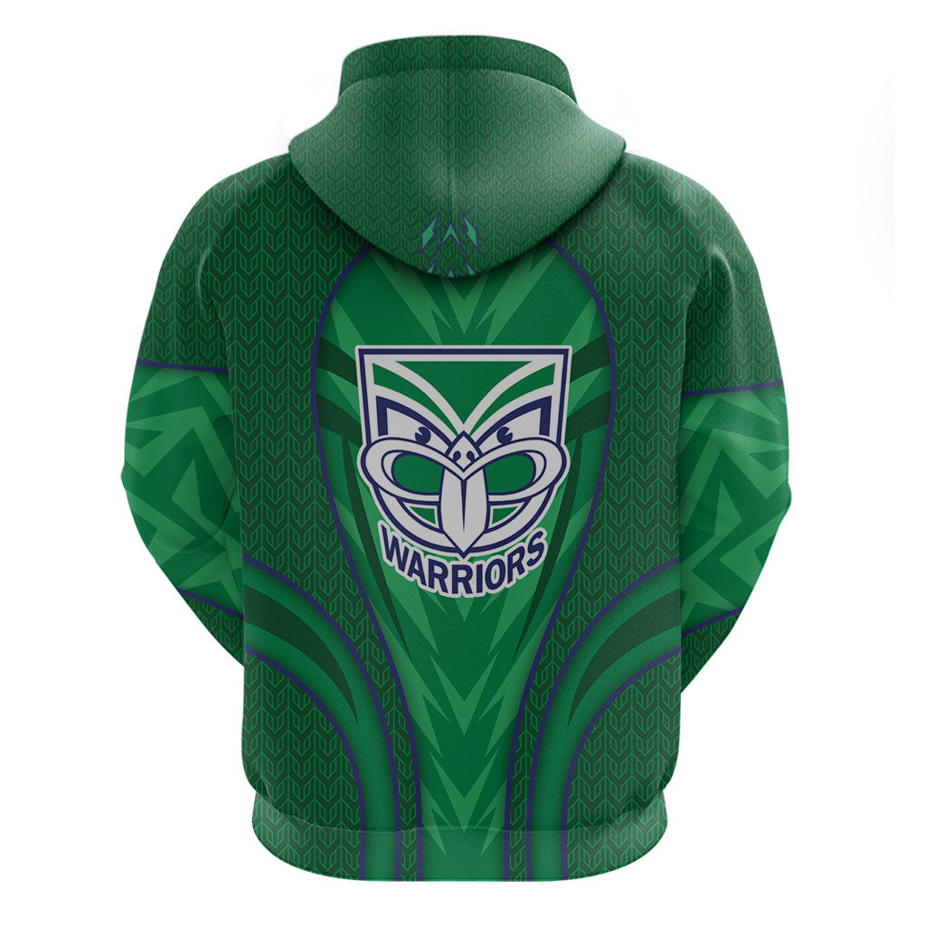 New Zealand Warriors Rugby Mascot Zip Hoodie Australian Rugby Culture - Tribal Inspired Warrior