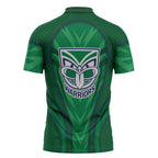 New Zealand Warriors Rugby Mascot Zipper Polo Shirt Australian Rugby Culture - Tribal Inspired Warrior