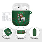 South Sydney Rabbitohs Rugby Mascot AirPods Case Australian Rugby Culture - Tribal Inspired Bunny