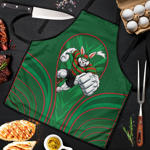 South Sydney Rabbitohs Rugby Mascot Apron Australian Rugby Culture - Tribal Inspired Bunny