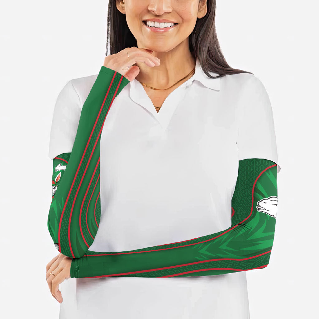 South Sydney Rabbitohs Rugby Mascot Arm Sleeves Australian Rugby Culture - Tribal Inspired Bunny