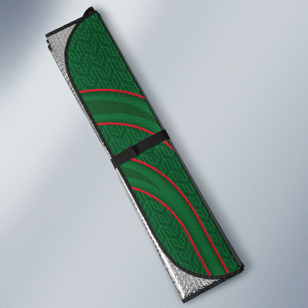 South Sydney Rabbitohs Rugby Mascot Auto Sun Shade Australian Rugby Culture - Tribal Inspired Bunny