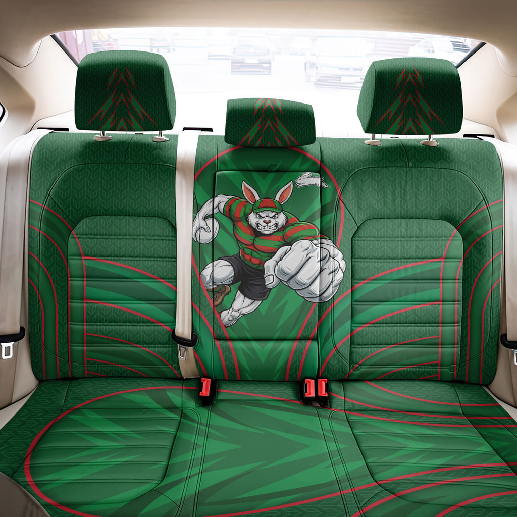 South Sydney Rabbitohs Rugby Mascot Back Car Seat Cover Australian Rugby Culture - Tribal Inspired Bunny