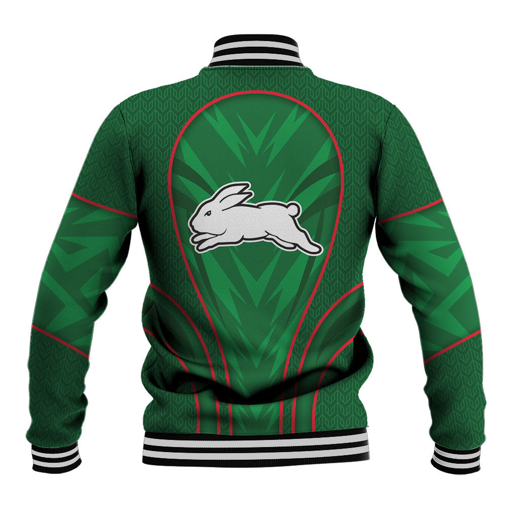 South Sydney Rabbitohs Rugby Mascot Baseball Jacket Australian Rugby Culture - Tribal Inspired Bunny