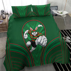 South Sydney Rabbitohs Rugby Mascot Bedding Set Australian Rugby Culture - Tribal Inspired Bunny