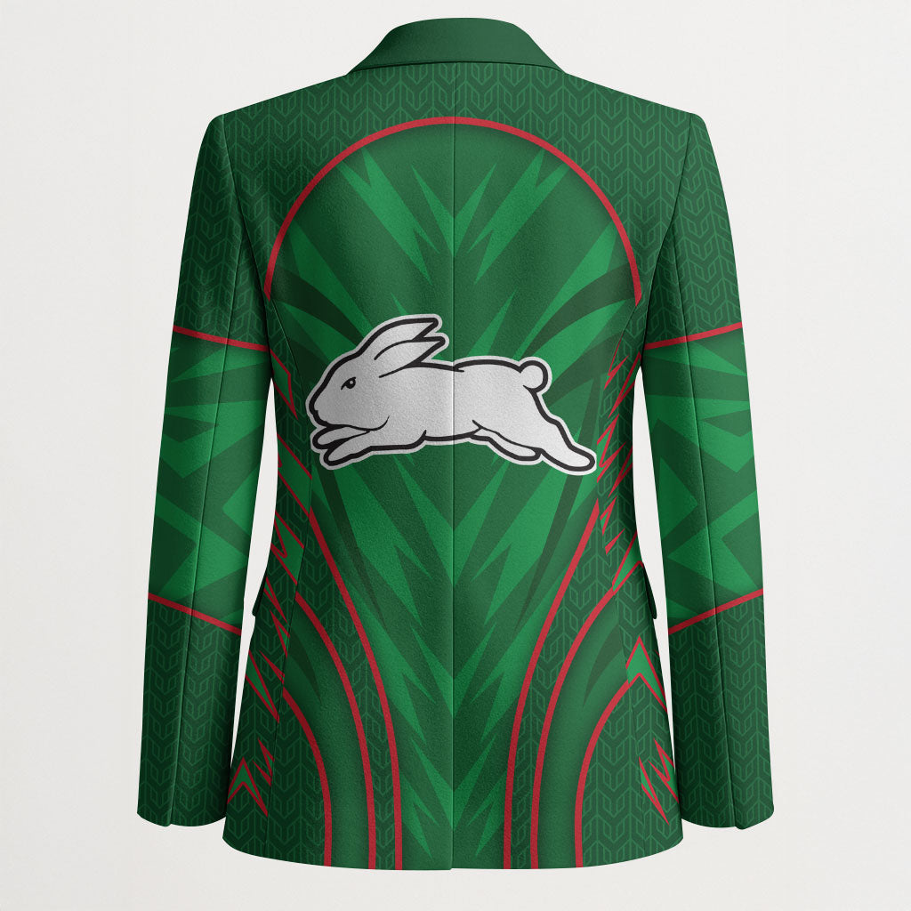 South Sydney Rabbitohs Rugby Mascot Blazer Australian Rugby Culture - Tribal Inspired Bunny