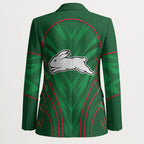 South Sydney Rabbitohs Rugby Mascot Blazer Australian Rugby Culture - Tribal Inspired Bunny