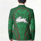 South Sydney Rabbitohs Rugby Mascot Blazer Australian Rugby Culture - Tribal Inspired Bunny