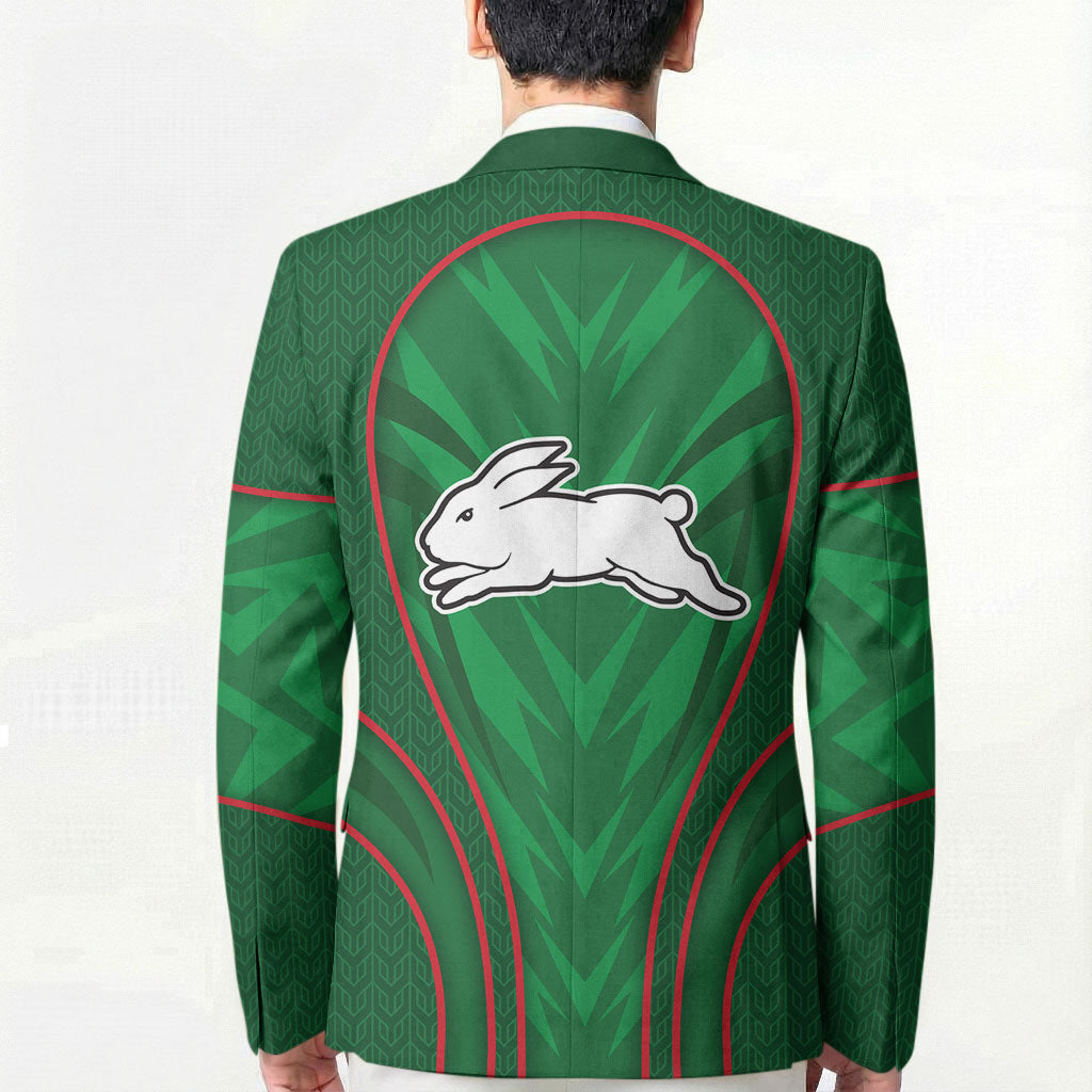 South Sydney Rabbitohs Rugby Mascot Blazer Australian Rugby Culture - Tribal Inspired Bunny