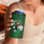South Sydney Rabbitohs Rugby Mascot 4 in 1 Can Cooler Tumbler Australian Rugby Culture - Tribal Inspired Bunny
