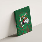 South Sydney Rabbitohs Rugby Mascot Canvas Wall Art Australian Rugby Culture - Tribal Inspired Bunny