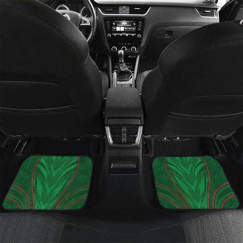 South Sydney Rabbitohs Rugby Mascot Car Mats Australian Rugby Culture - Tribal Inspired Bunny