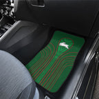 South Sydney Rabbitohs Rugby Mascot Car Mats Australian Rugby Culture - Tribal Inspired Bunny