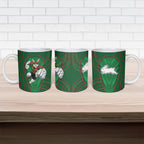 South Sydney Rabbitohs Rugby Mascot Ceramic Mug Australian Rugby Culture - Tribal Inspired Bunny